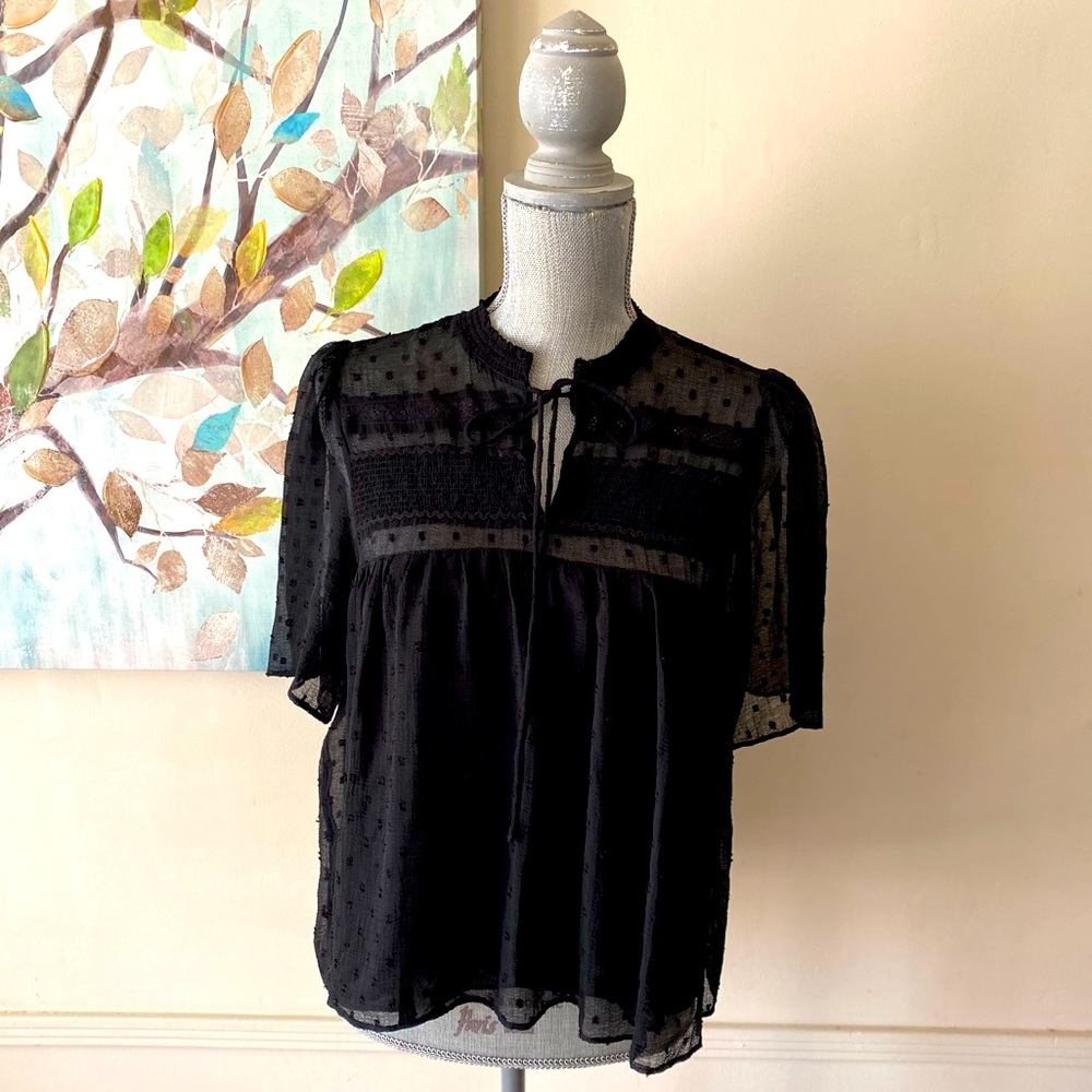 ZARA TRF Collection 🖤BLACK🖤 TOP SIZE MEDIUM 🌟EUC🌟